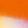 Light Orange Transparent, Thin-rolled, Iridescent, rainbow, 2 mm, Color Sample, 2x2 in.