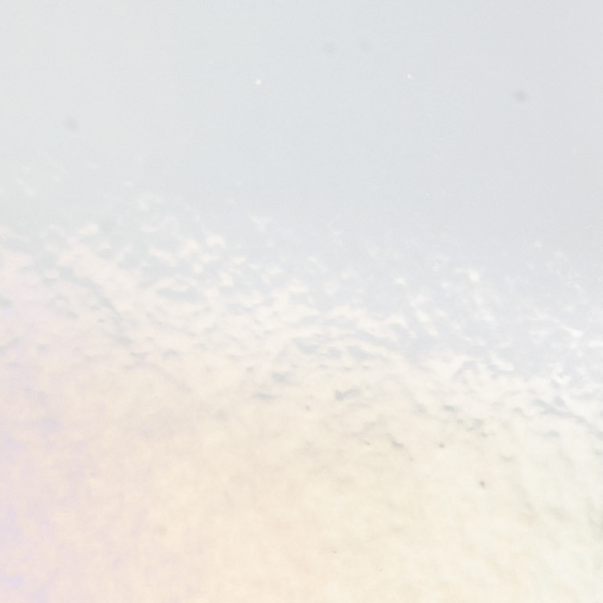 Clear Transparent, Double-rolled, Iridescent, rainbow, 3 mm, Color Sample, 2 x 2 in.