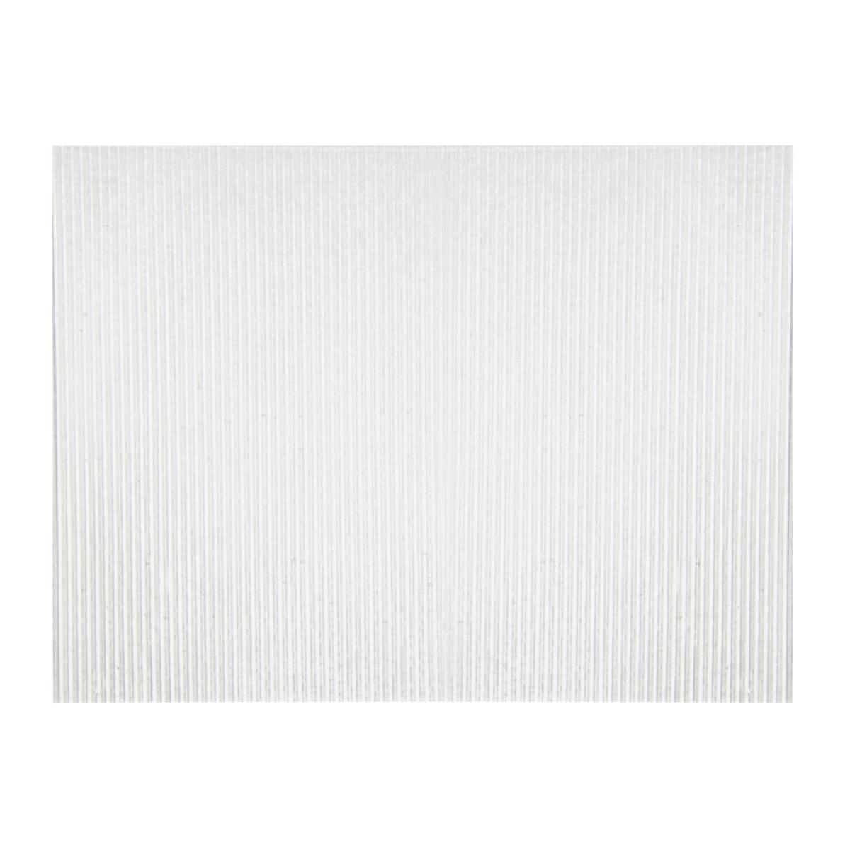 Clear Transparent, Reeded Texture, 3 mm, Fusible