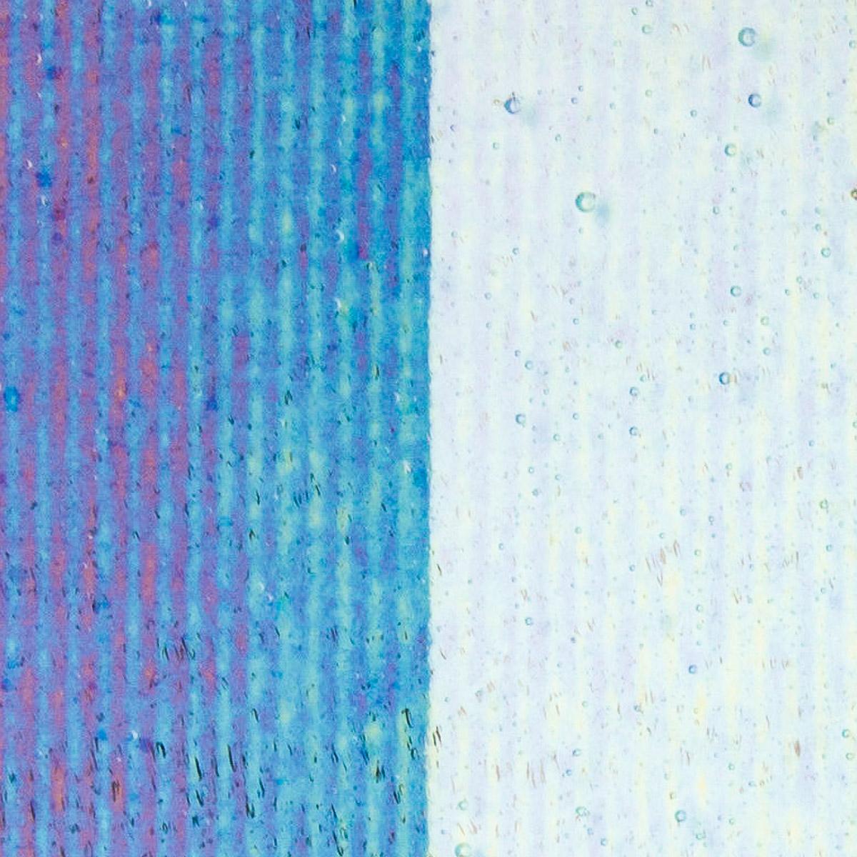 Clear Transparent, Reeded Texture, Iridescent, rainbow, 3 mm, Fusible