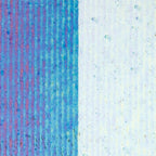 Clear Transparent, Reeded Texture, Iridescent, rainbow, 3 mm, Color Sample, 2 x 2 in.
