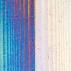 Clear Transparent, Thin, Accordion Texture, Iridescent, rainbow, 2 mm, Fusible