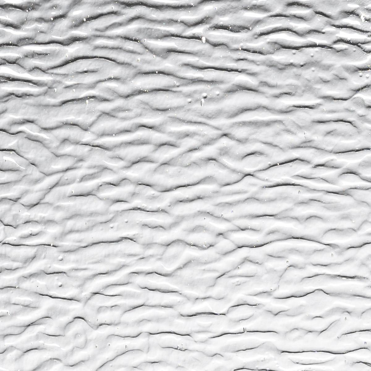 Clear Transparent, Ripple, 3 mm, Fusible