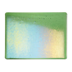 Light Green Transparent, Double-rolled, Iridescent, rainbow, 3 mm, Fusible