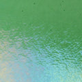 Light Green Transparent, Double-rolled, Iridescent, rainbow, 3 mm, Color Sample, 2x2 in.