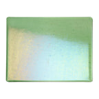 Light Green Transparent, Thin-rolled, Iridescent, rainbow, 2 mm, Fusible