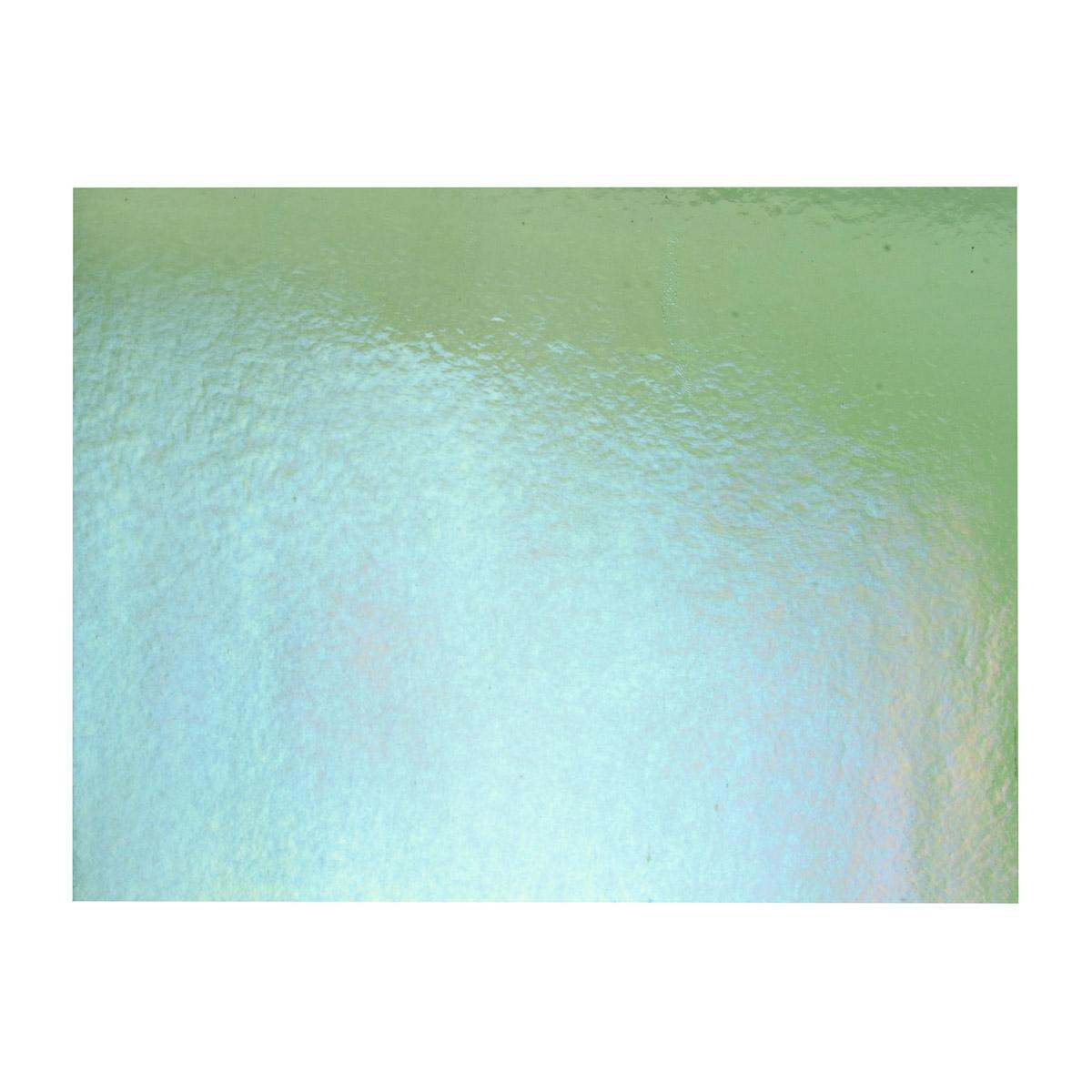Light Green Transparent, Thin-rolled, Iridescent, rainbow, 2 mm, Fusible
