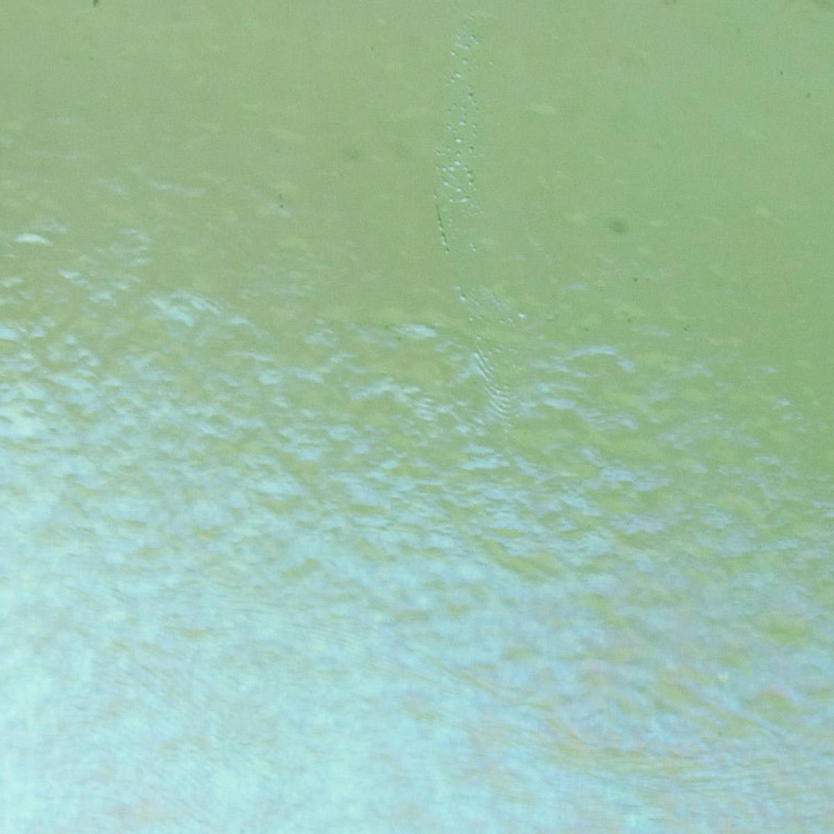 Light Green Transparent, Thin-rolled, Iridescent, rainbow, 2 mm, Color Sample, 2x2 in.