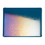 Aquamarine Blue Transparent, Double-rolled, Iridescent, rainbow, 3 mm, Fusible