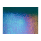 Aquamarine Blue Transparent, Double-rolled, Iridescent, rainbow, 3 mm, Fusible