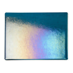 Aquamarine Blue Transparent, Thin-rolled, Iridescent, rainbow, 2 mm, Fusible