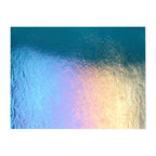 Aquamarine Blue Transparent, Thin-rolled, Iridescent, rainbow, 2 mm, Fusible