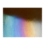 Dark Rose Brown Transparent, Thin-rolled, Iridescent, rainbow, 2 mm, Fusible