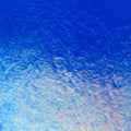 Deep Royal Blue Transparent, Thin-rolled, Iridescent, rainbow, 2 mm, Color Sample, 2x2 in.