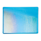 Turquoise Blue Transparent, Double-rolled, Iridescent, rainbow, 3 mm, Fusible