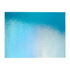Turquoise Blue Transparent, Double-rolled, Iridescent, rainbow, 3 mm, Fusible