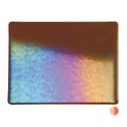 Sienna Transparent, Double-rolled, Iridescent, rainbow, 3 mm, Fusible
