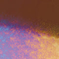 Sienna Transparent, Double-rolled, Iridescent, rainbow, 3 mm, Color Sample, 2x2 in.