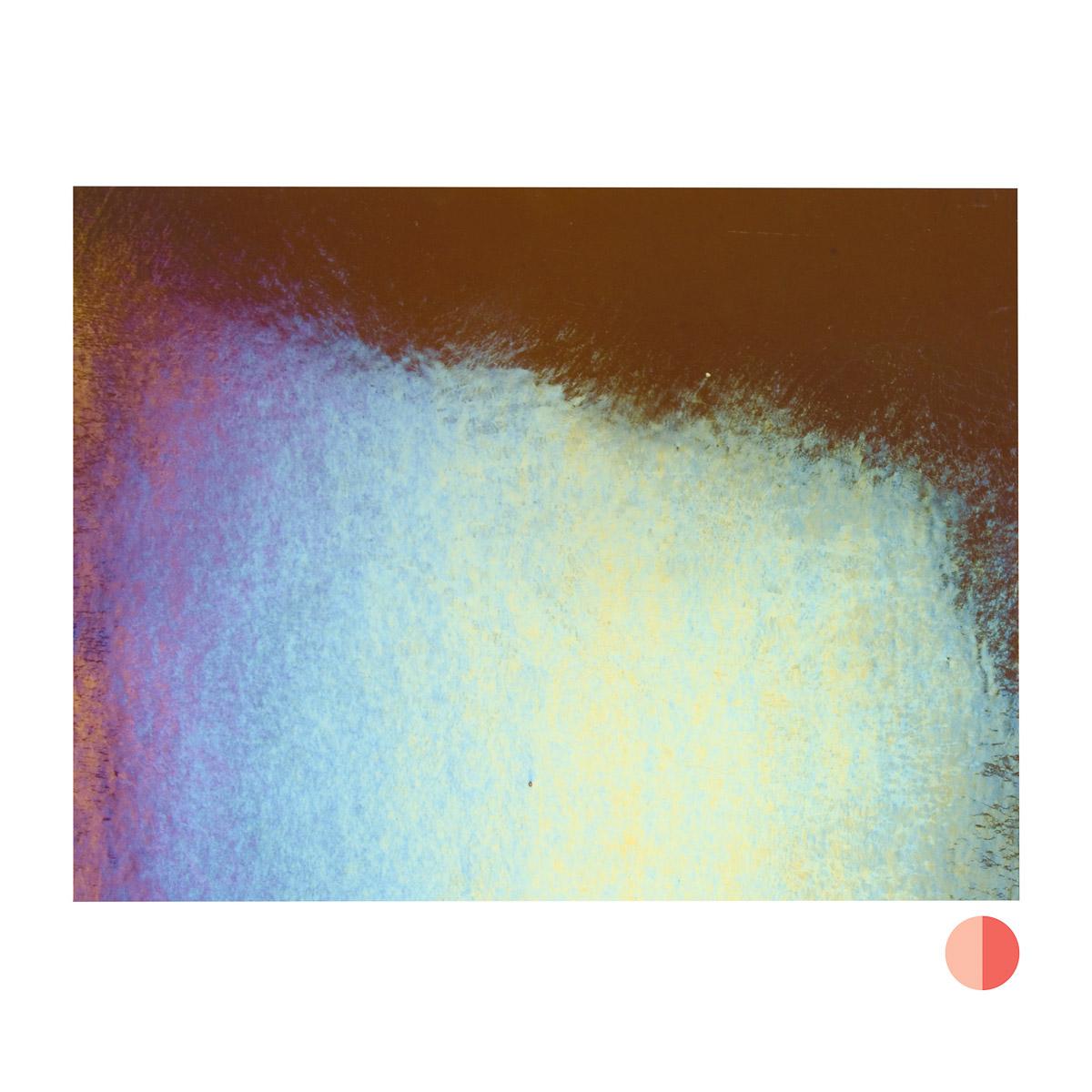 Sienna Transparent, Thin-rolled, Iridescent, rainbow, 2 mm, Fusible