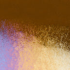 Sienna Transparent, Thin-rolled, Iridescent, rainbow, 2 mm, Color Sample, 2x2 in.