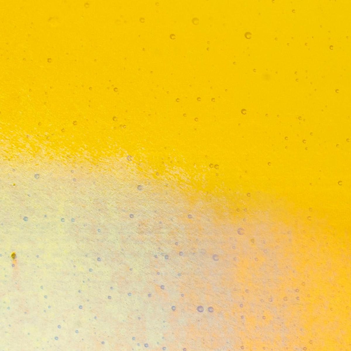 Yellow Transparent, Double-rolled, Iridescent, rainbow, 3 mm, Color Sample, 2x2 in.