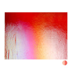 Red Transparent, Thin-rolled, Iridescent, rainbow, 2 mm, Fusible