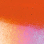Orange Transparent, Double-rolled, Iridescent, rainbow, 3 mm, Fusible