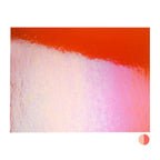 Orange Transparent, Double-rolled, Iridescent, rainbow, 3 mm, Fusible