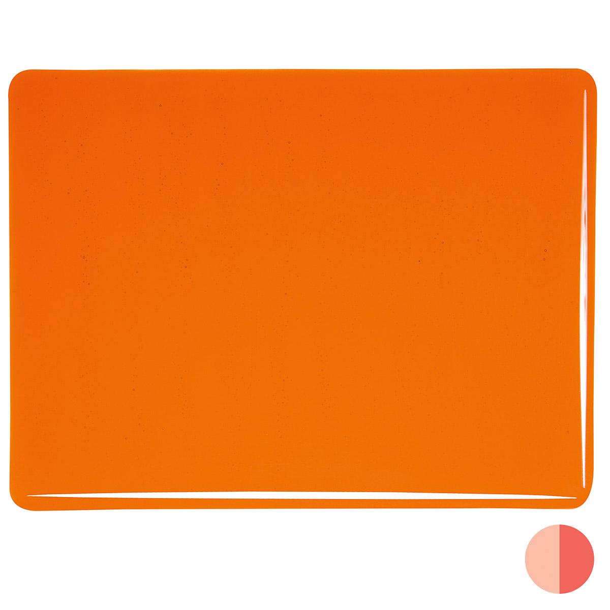 Orange Transparent, Thin-rolled, 2 mm, Fusible