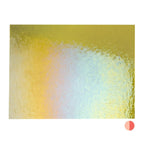 Chartreuse Transparent, Double-rolled, Iridescent, rainbow, 3 mm, Fusible