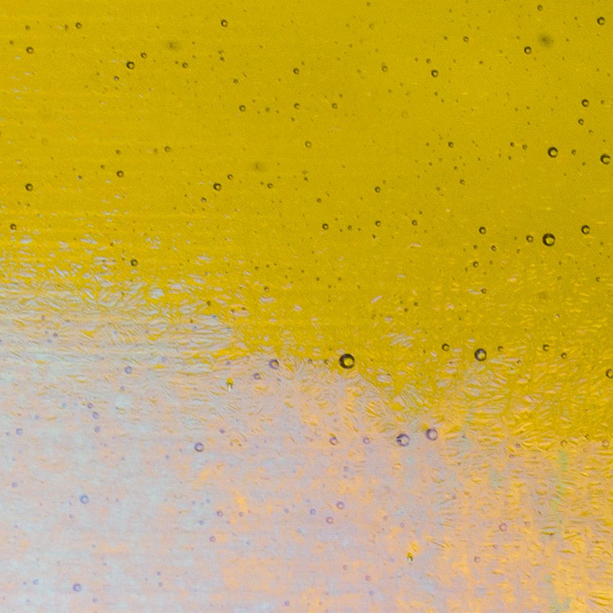 Chartreuse Transparent, Thin-rolled, Iridescent, rainbow, 2 mm, Color Sample, 2x2 in.