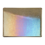 Charcoal Gray Transparent, Thin-rolled, Iridescent, rainbow, 2 mm, Fusible