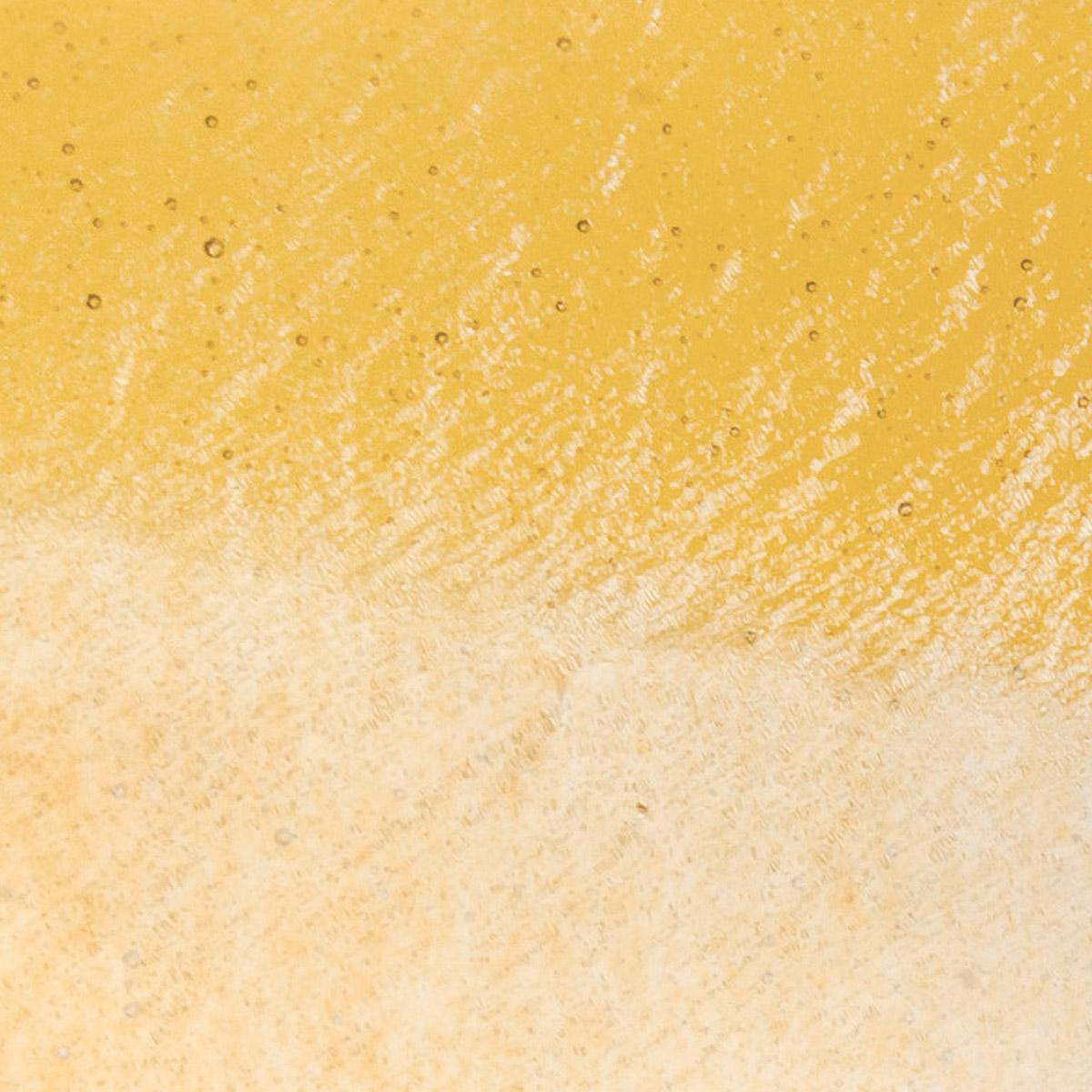 Medium Amber Transparent, Double-rolled, Iridescent, gold, 3 mm, Color Sample, 2x2 in.