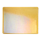 Medium Amber Transparent, Thin-rolled, Iridescent, rainbow, 2 mm, Fusible