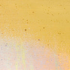 Medium Amber Transparent, Thin-rolled, Iridescent, rainbow, 2 mm, Color Sample, 2x2 in.
