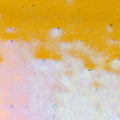 Dark Amber Transparent, Double-rolled, Iridescent, rainbow, 3 mm, Color Sample, 2x2 in.