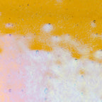 Dark Amber Transparent, Double-rolled, Iridescent, rainbow, 3 mm, Color Sample, 2x2 in.