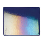 Aventurine Blue Transparent, Thin-rolled, Iridescent, rainbow, 2 mm, Fusible