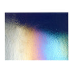 Aventurine Blue Transparent, Thin-rolled, Iridescent, rainbow, 2 mm, Fusible