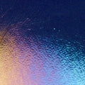 Aventurine Blue Transparent, Thin-rolled, Iridescent, rainbow, 2 mm, Color Sample, 2x2 in.
