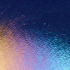 Aventurine Blue Transparent, Thin-rolled, Iridescent, rainbow, 2 mm, Color Sample, 2x2 in.