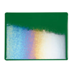 Kelly Green Transparent, Double-rolled, Iridescent, rainbow, 3 mm, Fusible