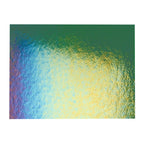 Kelly Green Transparent, Double-rolled, Iridescent, rainbow, 3 mm, Fusible