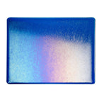 Caribbean Blue Transparent, Thin-rolled, Iridescent, rainbow, 2 mm, Fusible