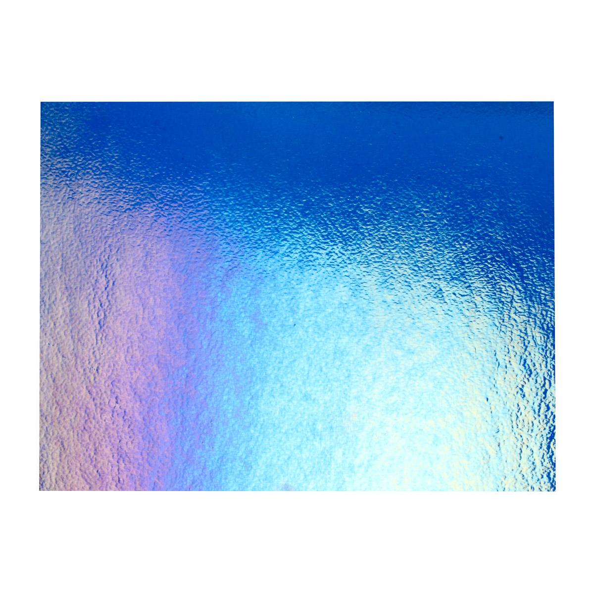 Caribbean Blue Transparent, Thin-rolled, Iridescent, rainbow, 2 mm, Fusible