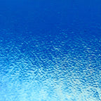 Caribbean Blue Transparent, Thin-rolled, Iridescent, rainbow, 2 mm, Color Sample, 2x2 in.
