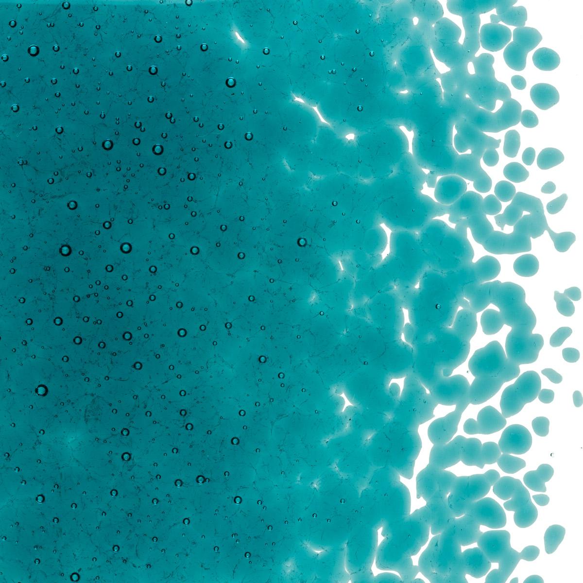 Peacock Blue Transparent, Medium Frit, Fusible