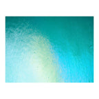 Peacock Blue Transparent, Double-rolled, Iridescent, rainbow, 3 mm, Fusible