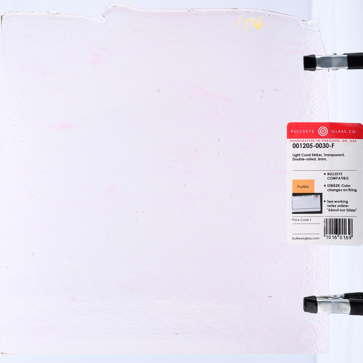 Light Coral Striker Transparent, Double-rolled, 3 mm, Fusible