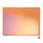 Light Coral Striker Transparent, Thin-rolled, Iridescent, rainbow, 2 mm, Fusible